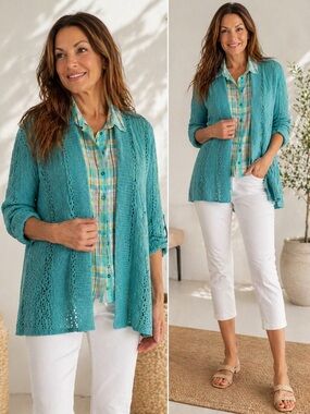 Sonoma Open Knit Cardigan – Size XL